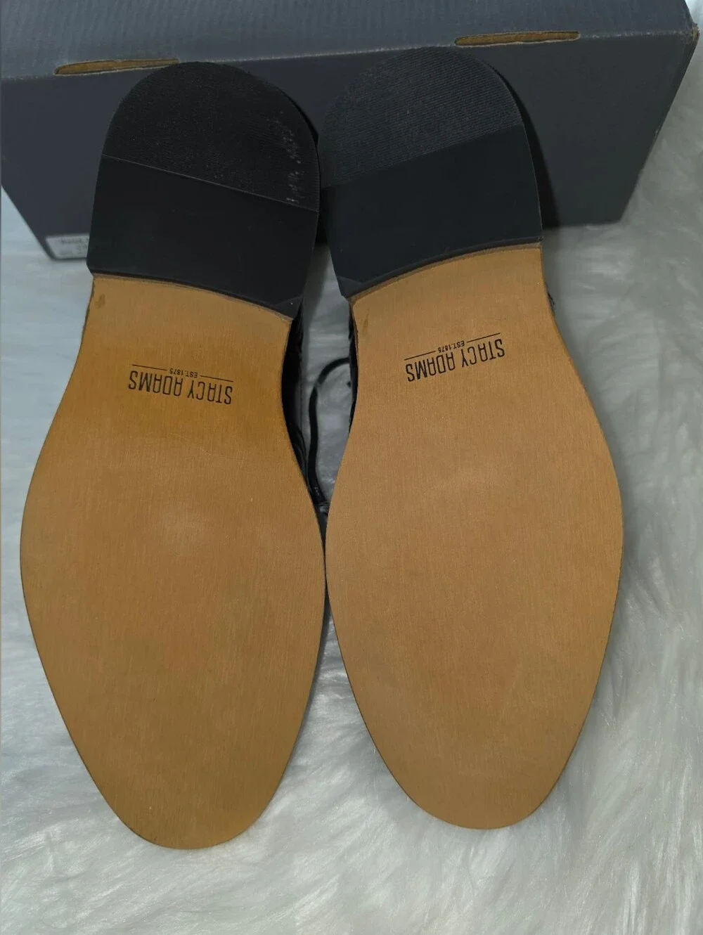 Stacy Adams Shoes Kids Dunbar Wingtip Oxford Black Size 3.5 Big Kid